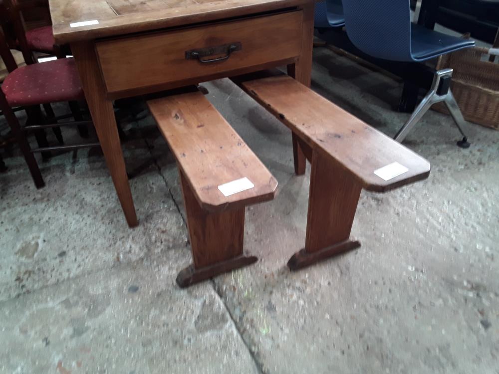 BANC  ANCIEN 200CM MERISIER