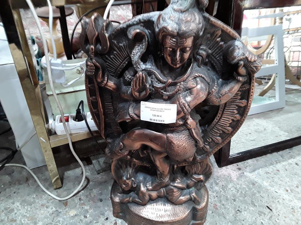 DEEESE SHIVA CUIVRE TRACES OXIDATION 66CM