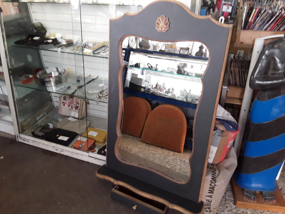 MIROIR A SUSPENDRE PEINT NOIR 1T