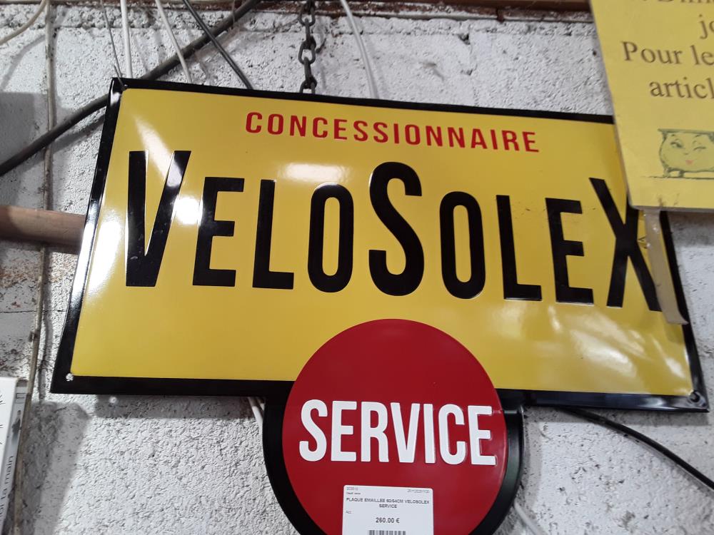 PLAQUE EMAILLEE 60/54CM VELOSOLEX SERVICE