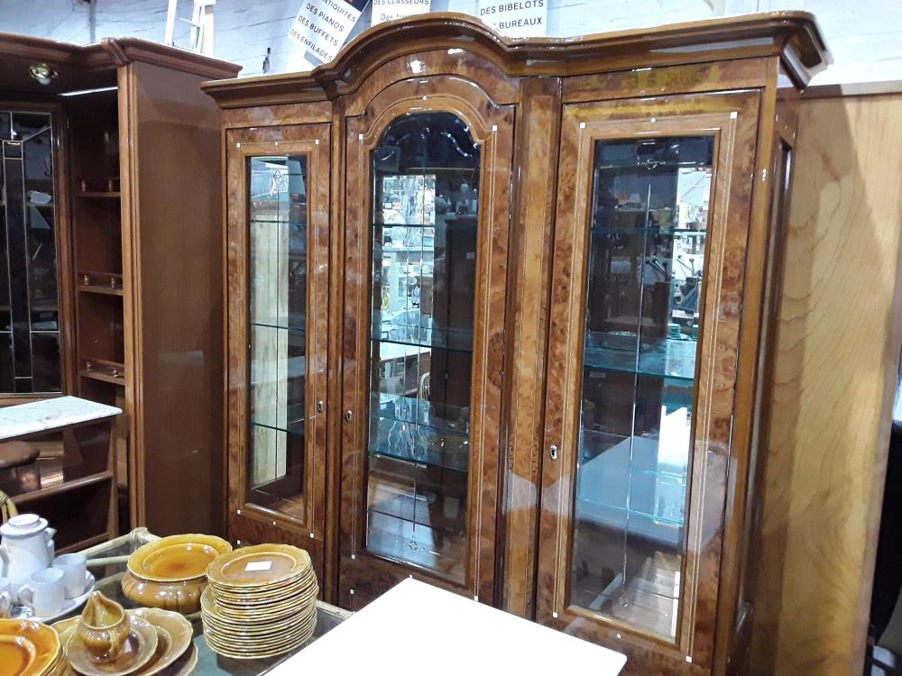 ARGENTIER 3P DECOR  TYPE MARQUETERIE ETAGERES VERRE