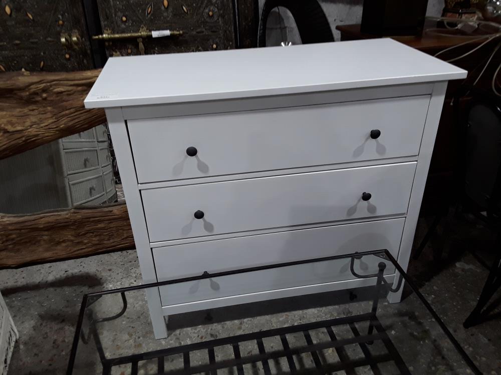 COMMODE 3T BLANCHE HEMNES IKEA