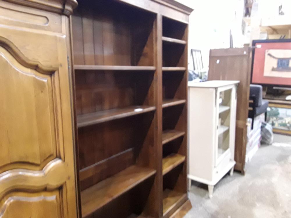 BIBLIOTEQUE MERISIER 2 ELEMENTS 160X230 OUVERTE