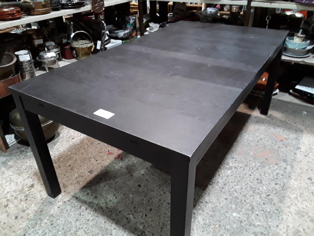 TABLE NOIRE IKEA 175X95  PETITS DEFAUTS+ ALL DE 42CM 