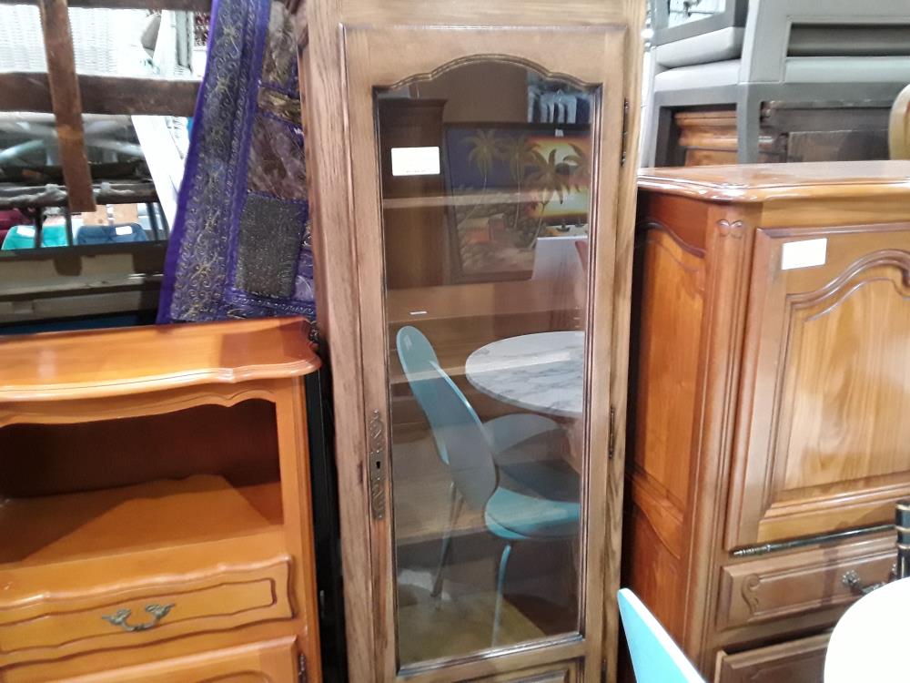 VITRINE CHENE 1P 63/170CM