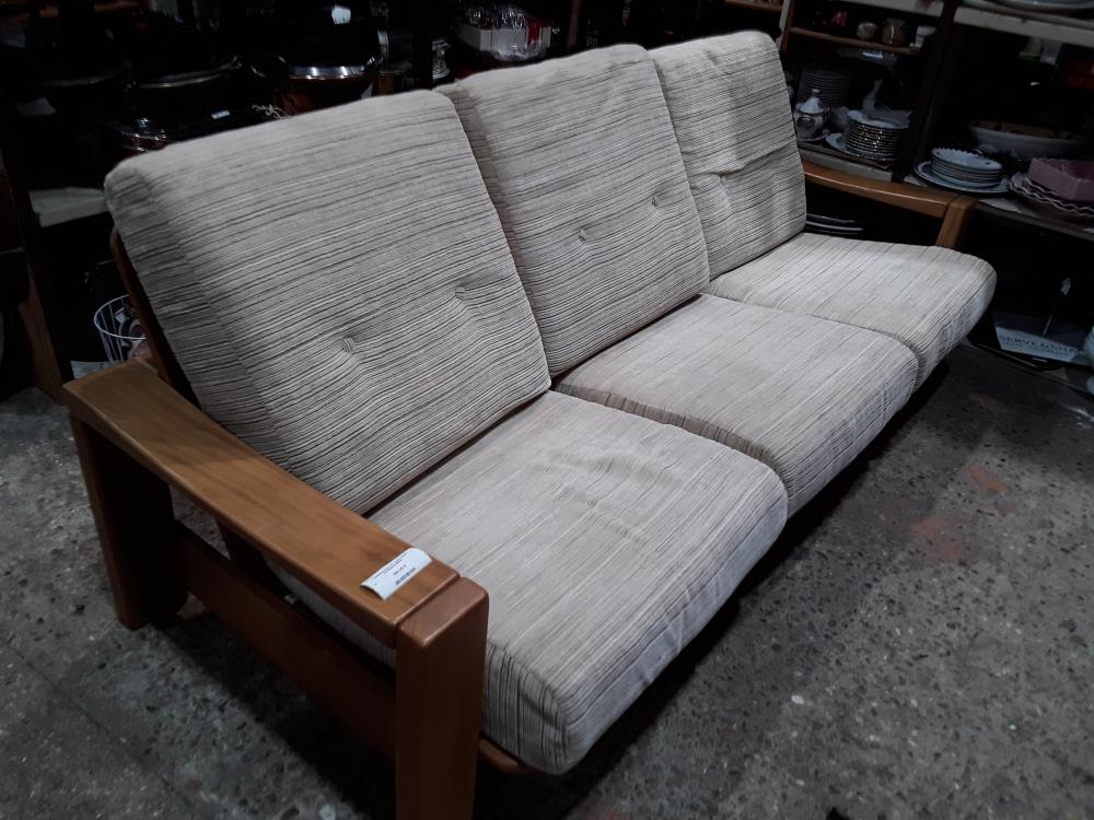 CANAPE FIXE 3 PL  AN80 ORME COUSSINS BEIGE 