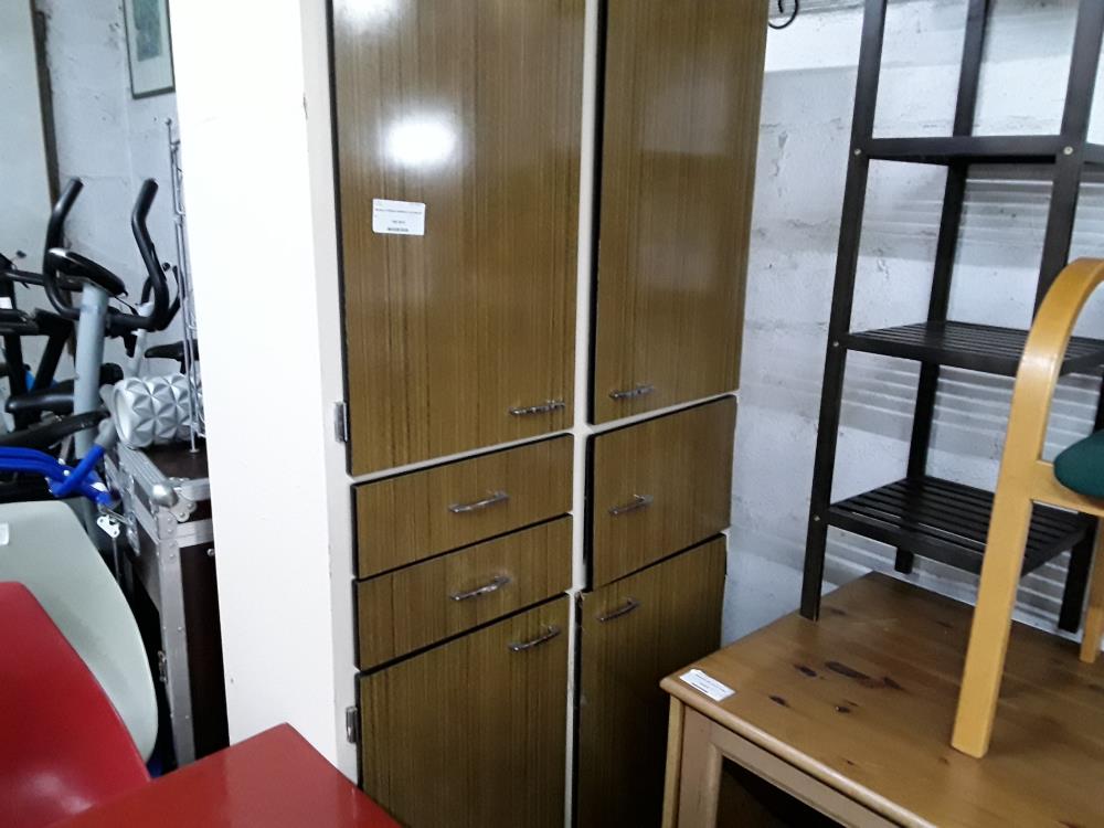 MEUBLE FORMICA MARRON VINTAGE 5P