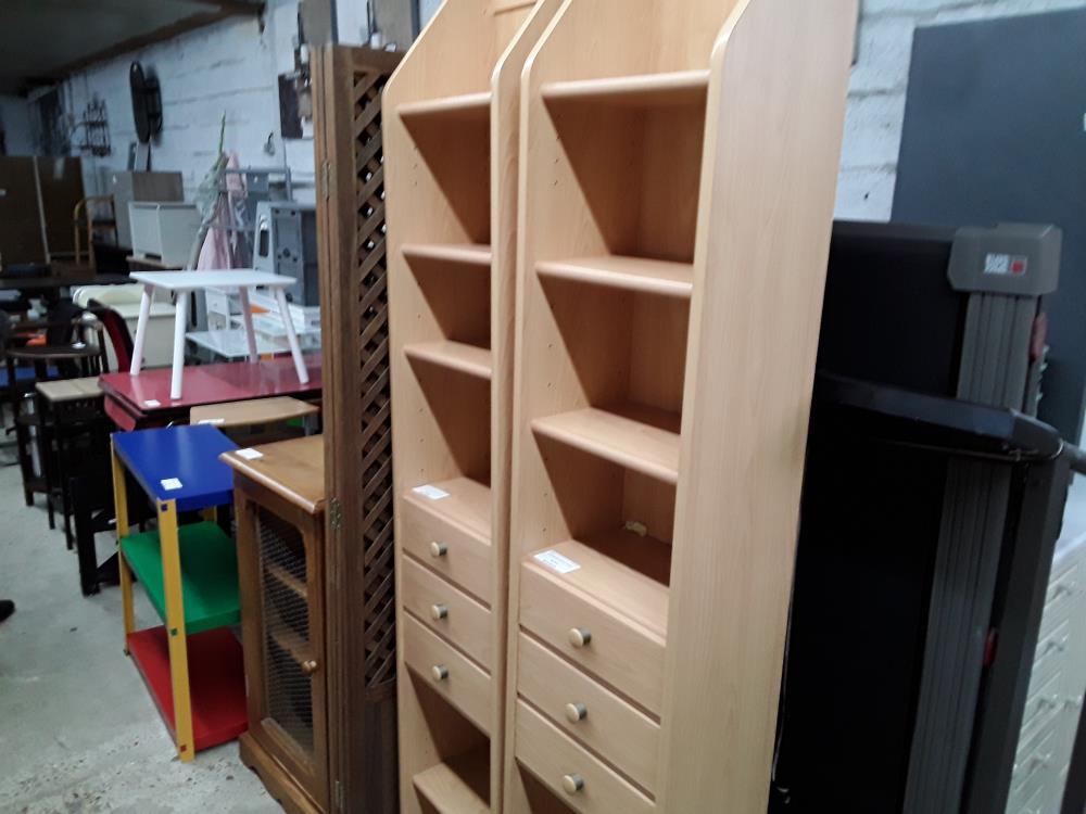 COLONNE DECOR BOIS 3T NICHES 