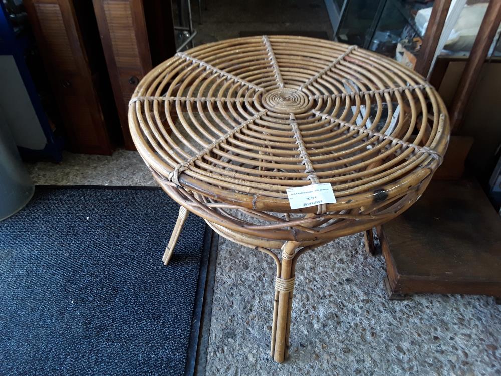 TABLE BASSE RONDE 70CM BAMBOU