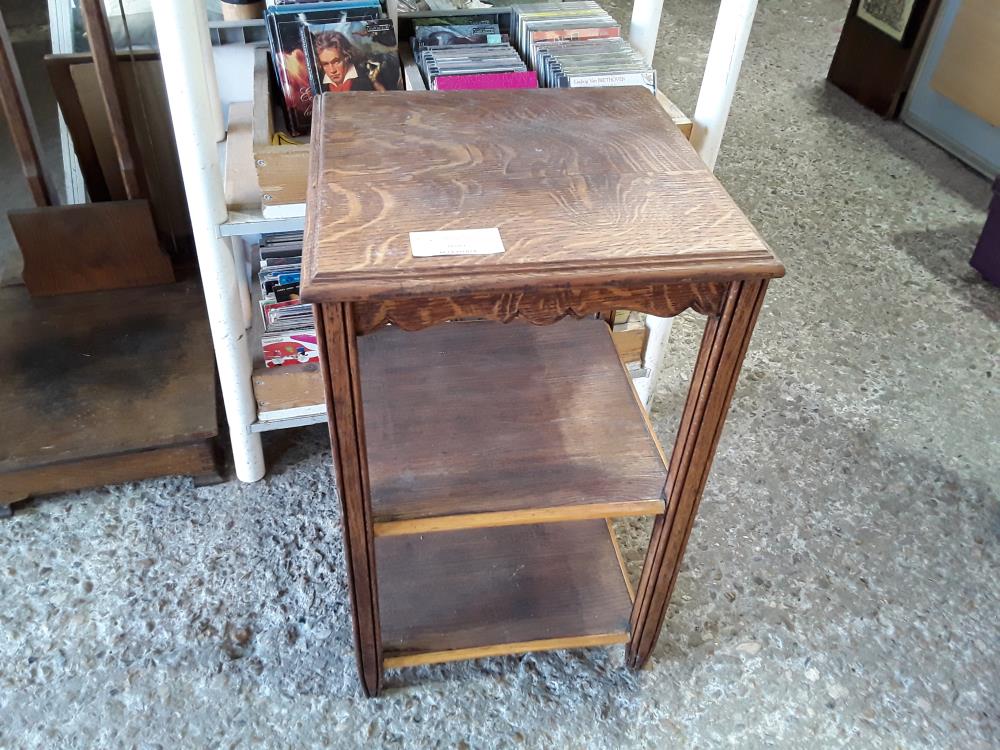 SELETTE CARREE CHENE 3 PLATEAUX BORDURES DECOR HAUT