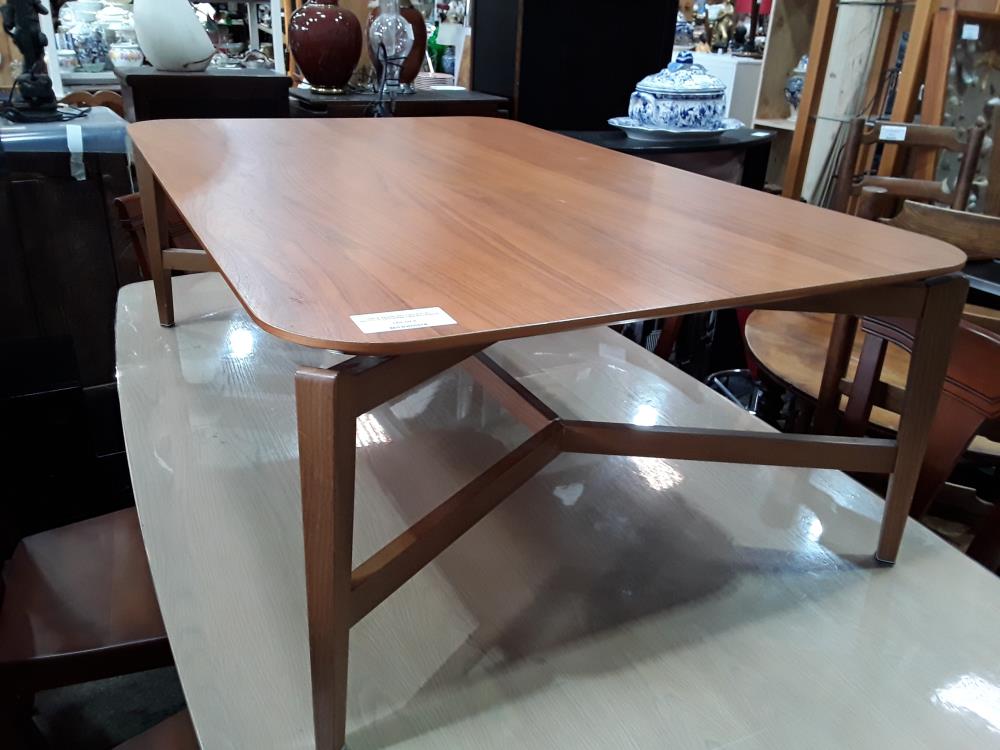 TABLE BASSE RECT BOIS AVEC RECOLLE TRAVERSE DESIGN DANOIS  CALGARIS