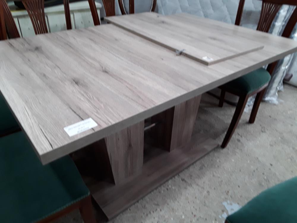 TABLE DECO CHENE 140X90 AVEC DEFAUT JOINTURE + 1 ALL DE 40CM