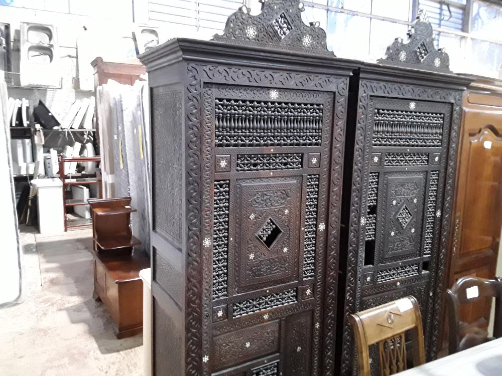 BONNETIERE 1P STYLE MOUCHARABIEH DECOR NACRES AVEC MANQUES