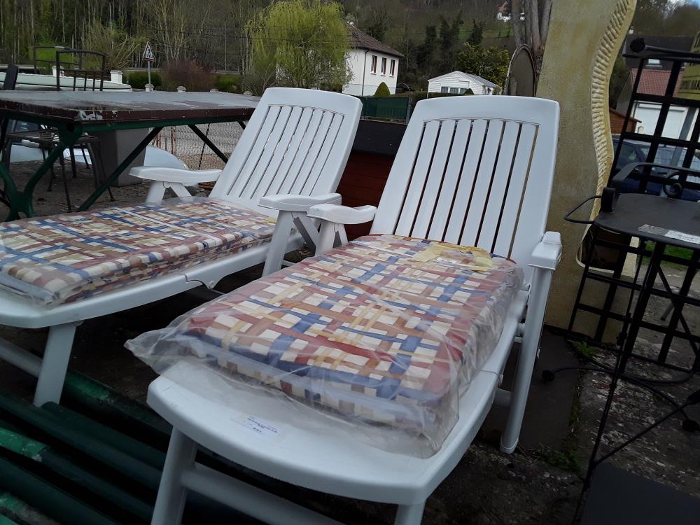 BAIN DE SOLEIL PLASTIQUE  BLANC TOLEDO