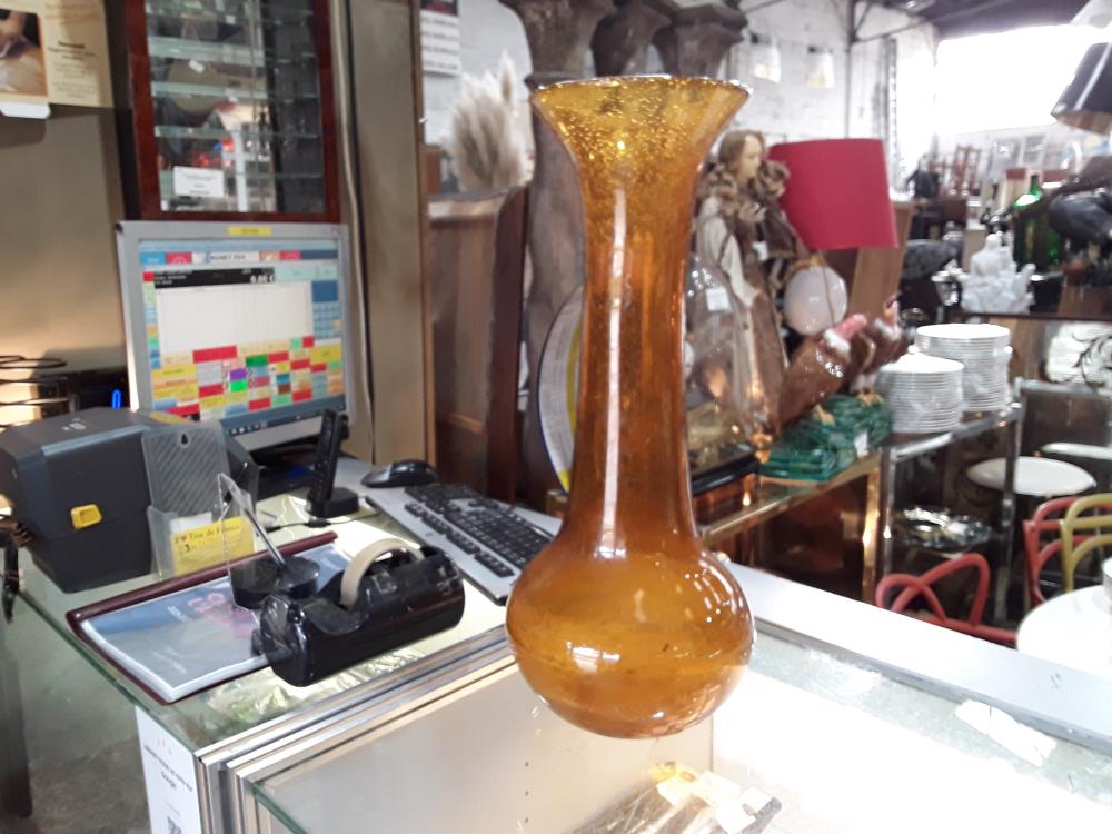 VASE SOLIFLOR AMBRE 50CM TYPE BIOT 