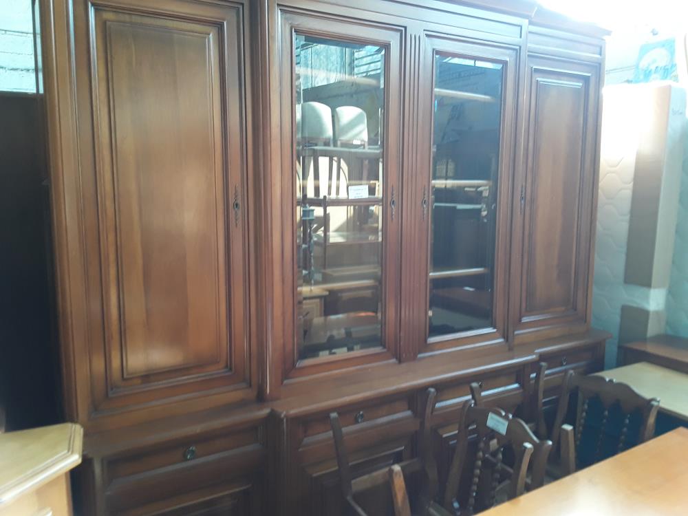 BIBLIOTEQUE MERISIER STYLE LP 8P  2 VITREES BISAUTEES