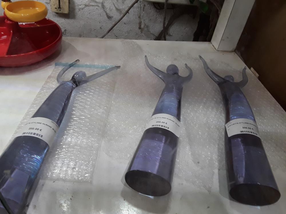 STATUETTE STYLISEE MURANO  40 CM