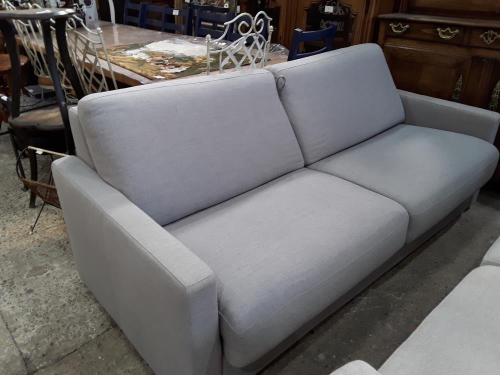 CANAPE CONVERTIBLE TISSU GRIS RAPIDO  MAISON DU CONVERTIBLE