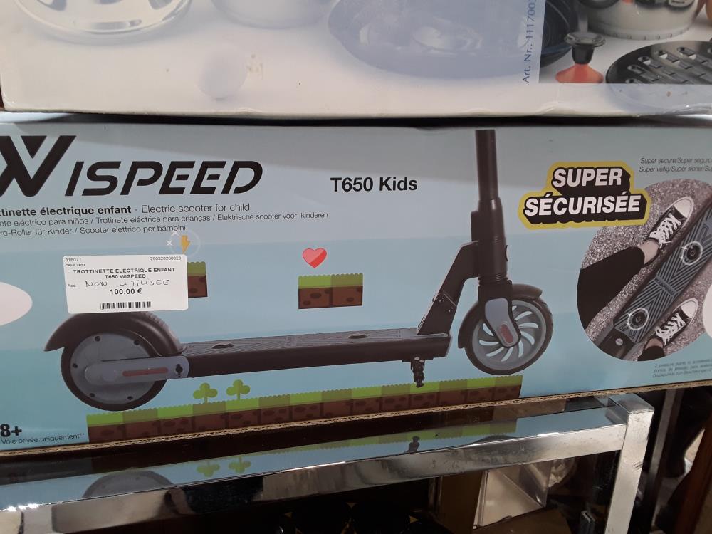 TROTTINETTE ELECTRIQUE ENFANT T650 WISPEED