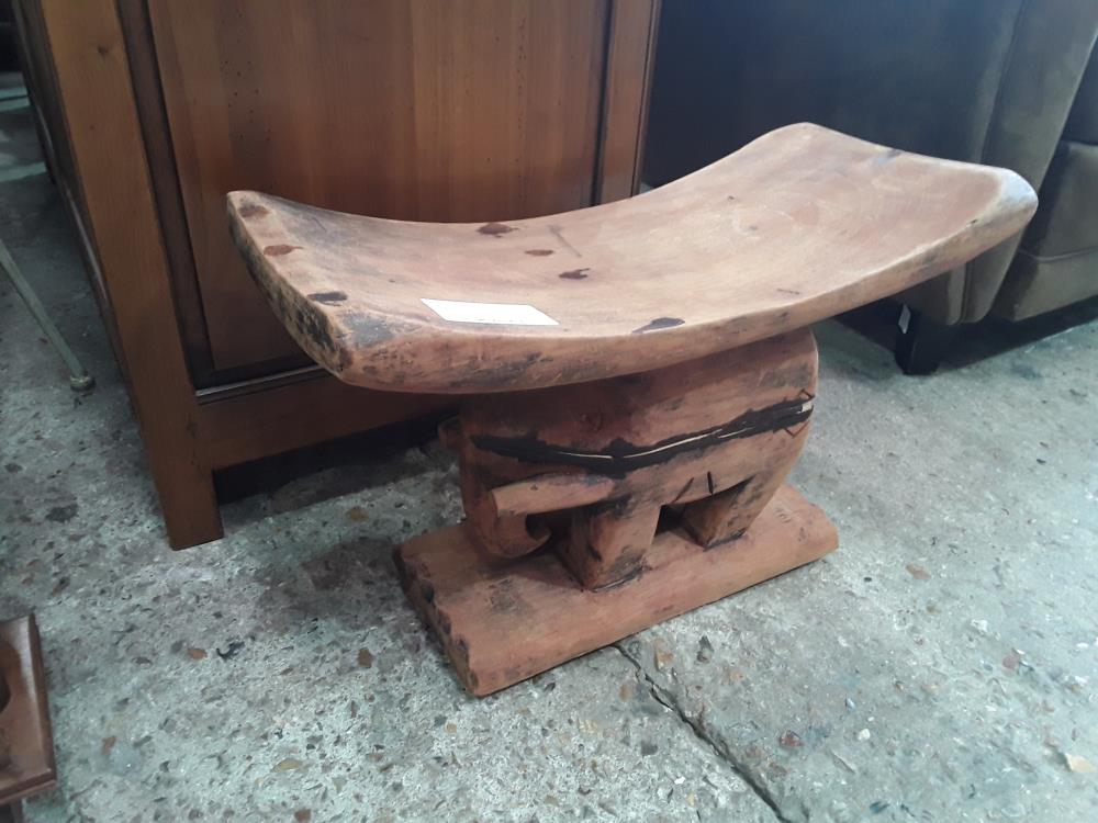 SIEGE BOIS AFRICAIN ELEPHANT 