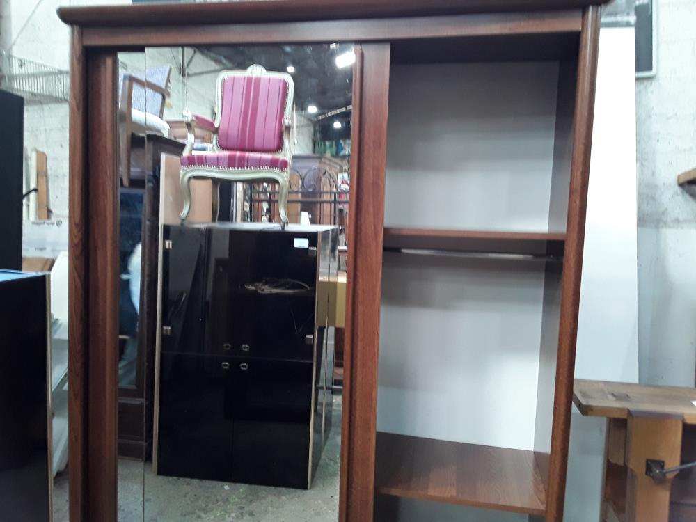 ARMOIRE DECOR CHENE 2 P COULISSANTES MIROIR LING PEND 2MX2.5