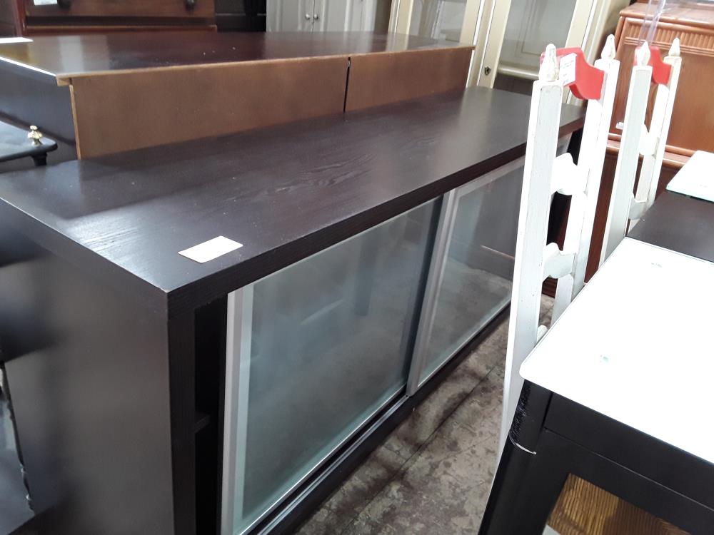 ENFILADE WENGUE 2P COULISSANTES VERRE DEPOLI