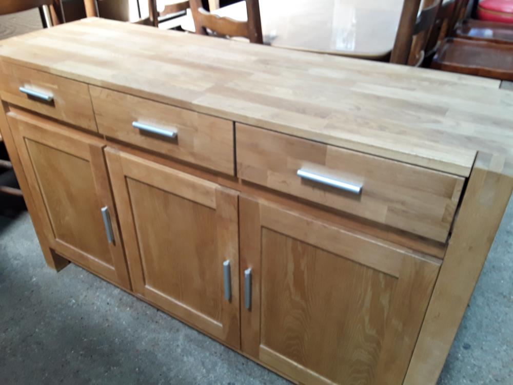 BUFFET BAS 3T 3P BOIS MIEL