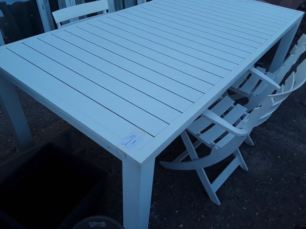 TABLE ALU BLANCHE 200/100CM