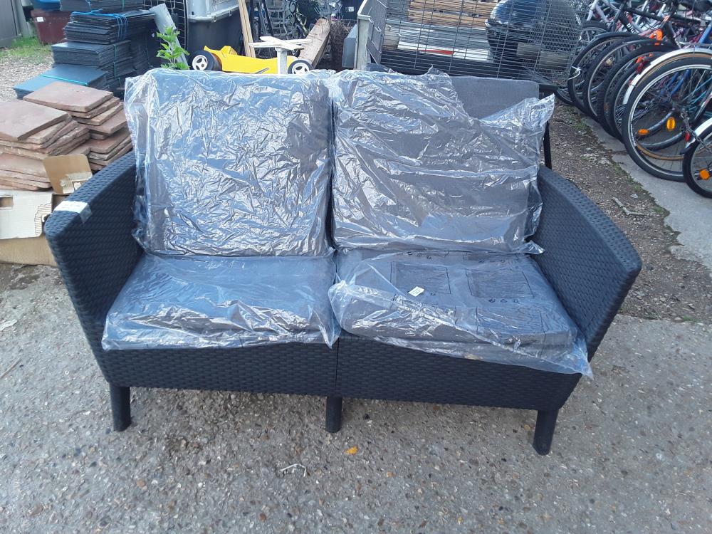 BANQUETTE RESINE TRESSEE ALLIBERT 135CM