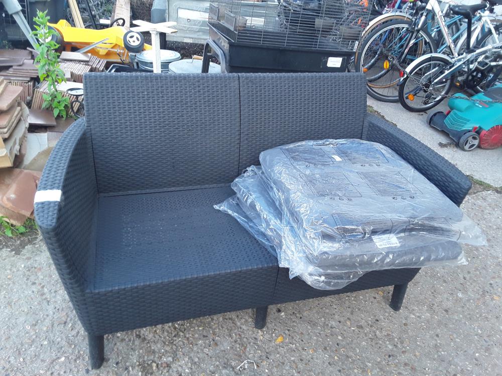 BANQUETTE RESINE TRESSEE ALLIBERT 135CM