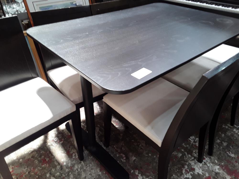 TABLE FRENE NOIR RECT 120X80
