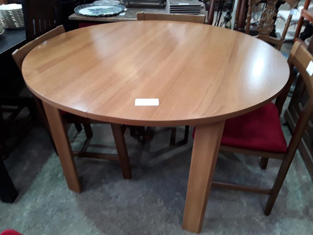 TABLE RONDE DECOR ORME 117CM ALL INTEGREE DE 40CM
