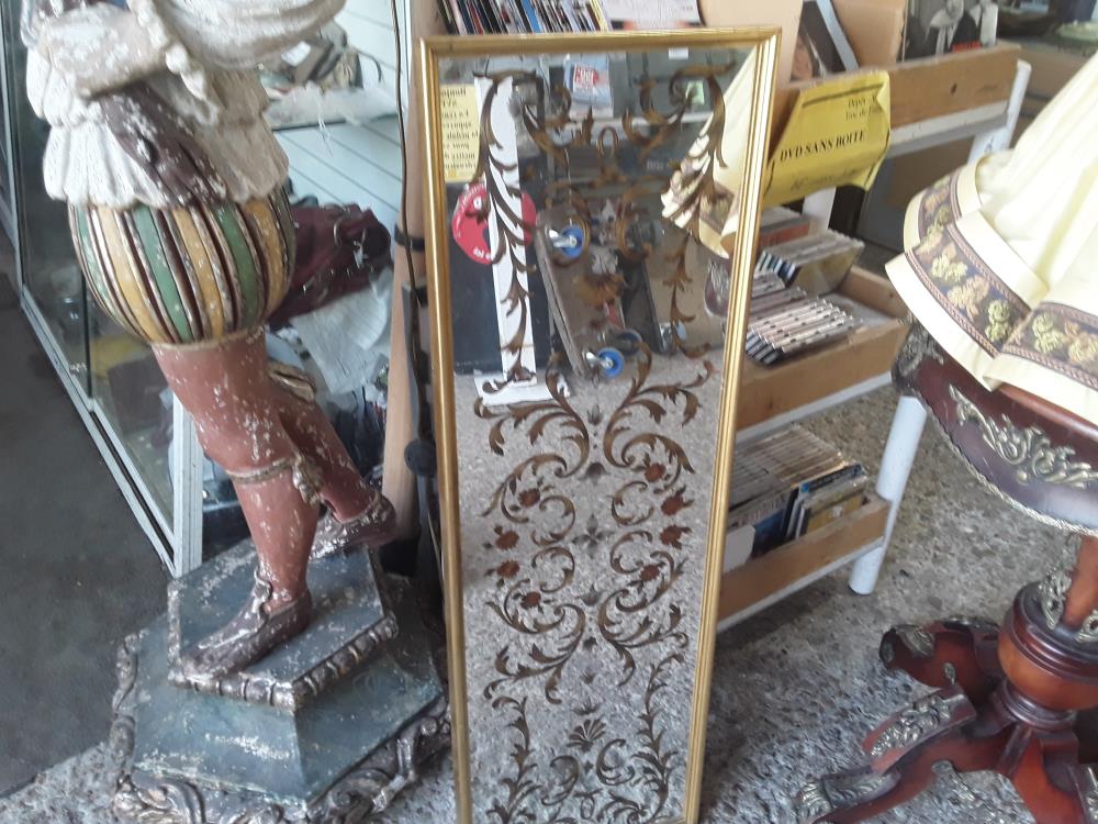 MIROIR 32/100CM FIXE DECO GUIRLANDE DE FLEURS IGLOMISEES