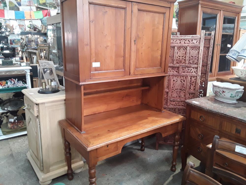 BUREAU PIN 2T + MEUBLE 2P HAUT TRACE