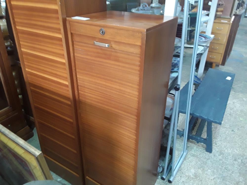 CLASSEUR A RIDEAU 120CM BOIS TEINTE DEFAUT PLATEAU
