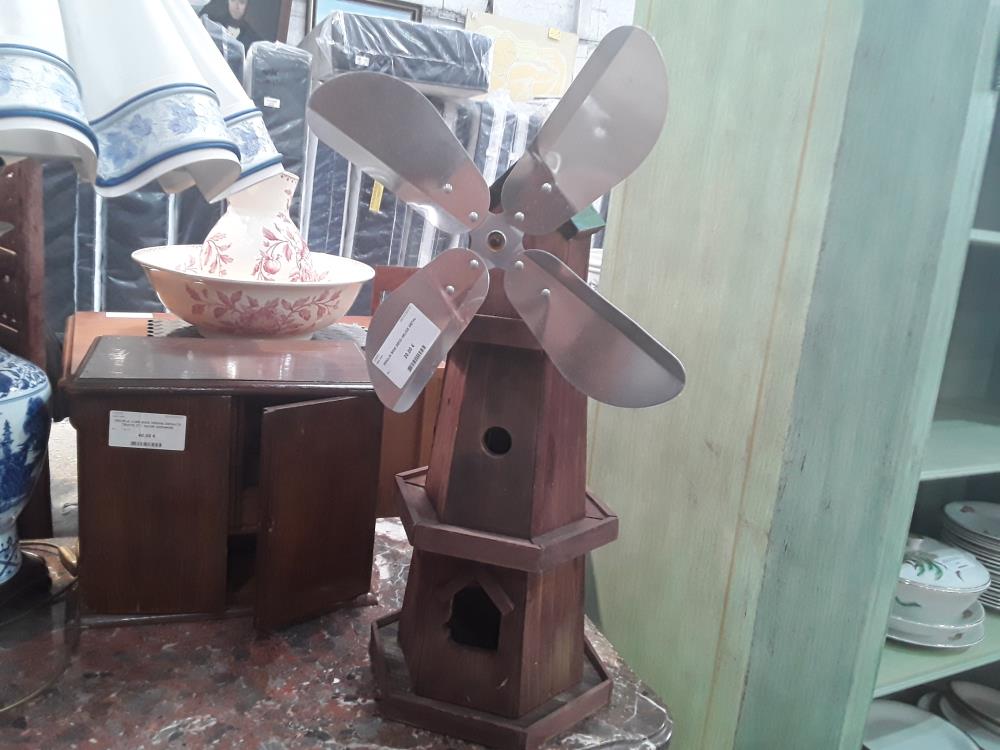 MOULIN BOIS DECO HELICE METAL
