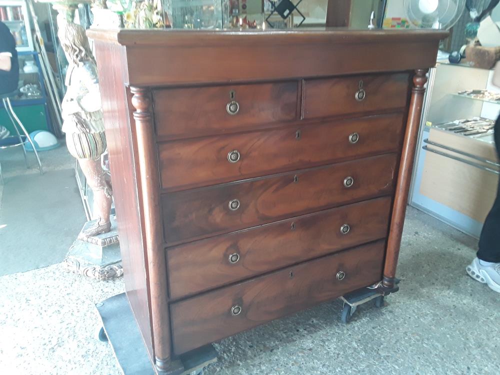 COMMODE STYLE EMPIRE 124/58/120CM 2T PM 4TGM DT 1 ABIME