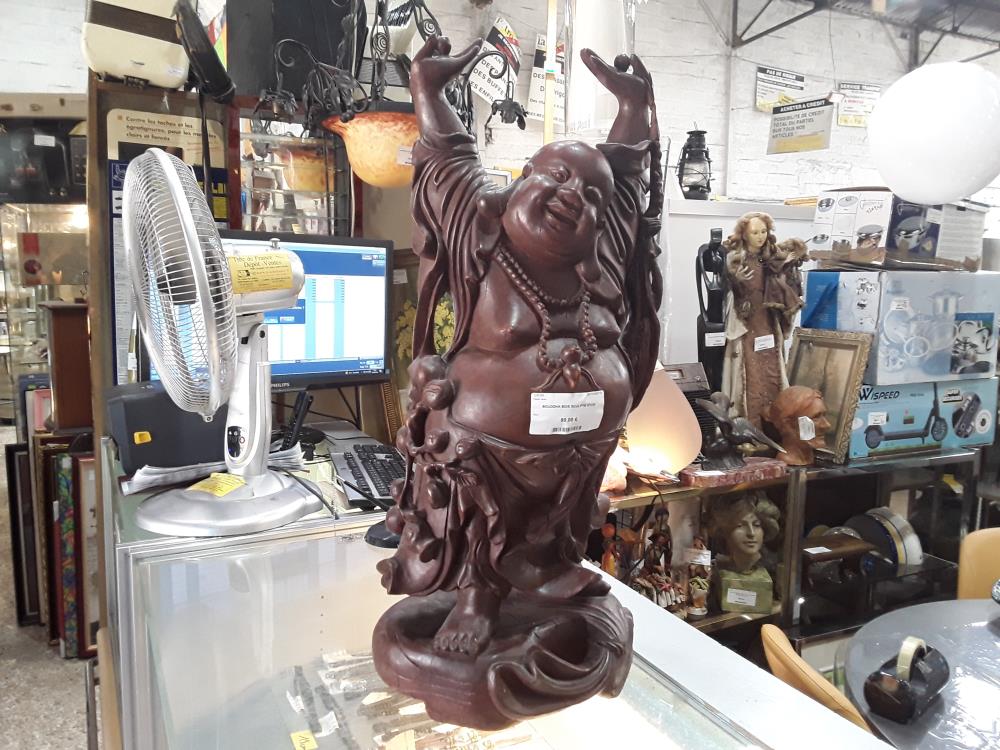  BOUDDHA BOIS SCULPTE 67CM