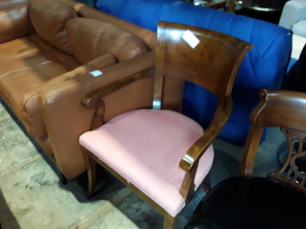 FAUTEUIL PLACAGE NOYER ASSISE ROSE ITALY