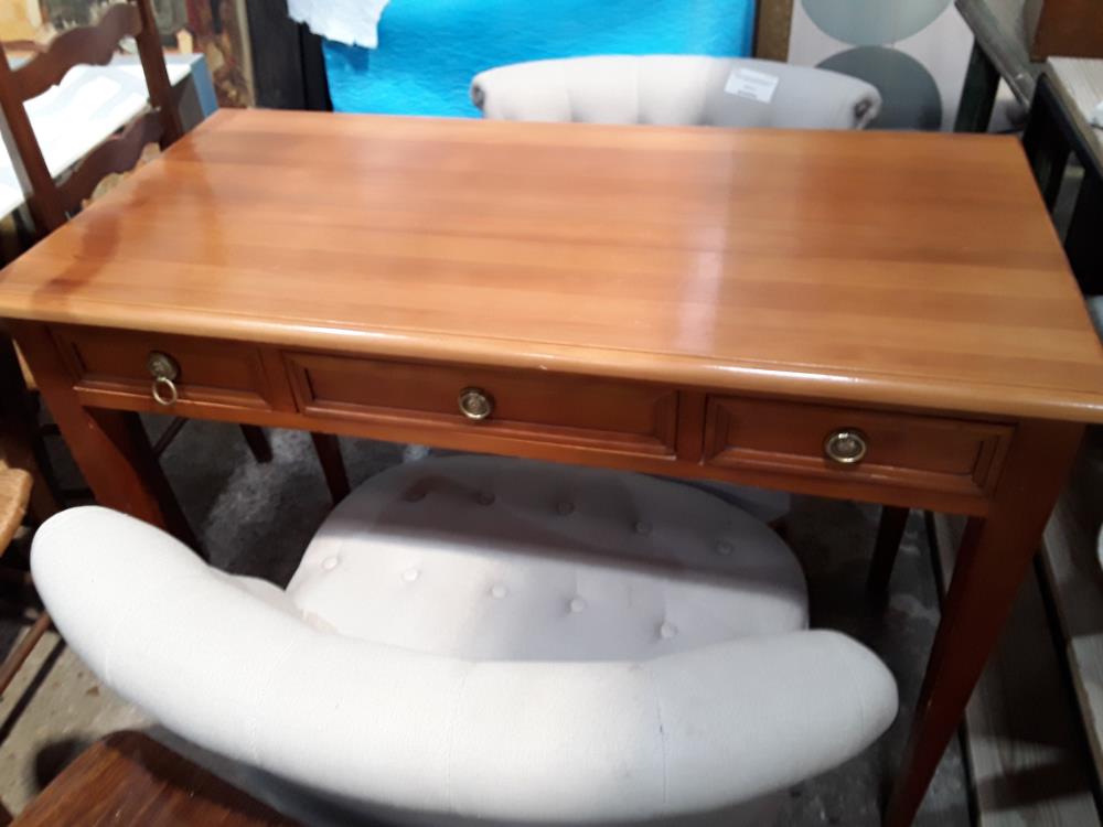 BUREAU MERISIER 3T DE STYLE QUELEQUES RAYURES