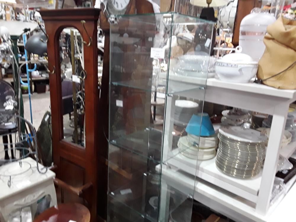 VITRINE 38/178CM TOUT VERRE 4 ETAGERES