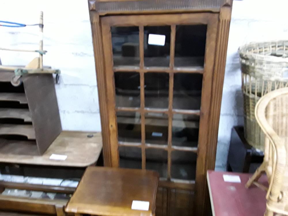 VITRINE 1P PETITS CARREAUX CHENE