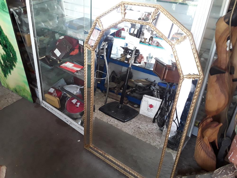 MIROIR OBUS 68X107 A PARCLOSE DORE