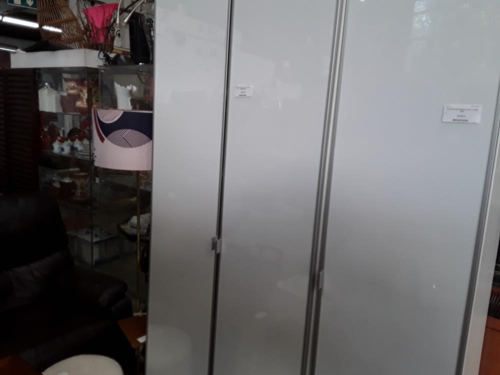 ARMOIRE MELAMINE  BLANC 80CM 2 PORTES IKEA