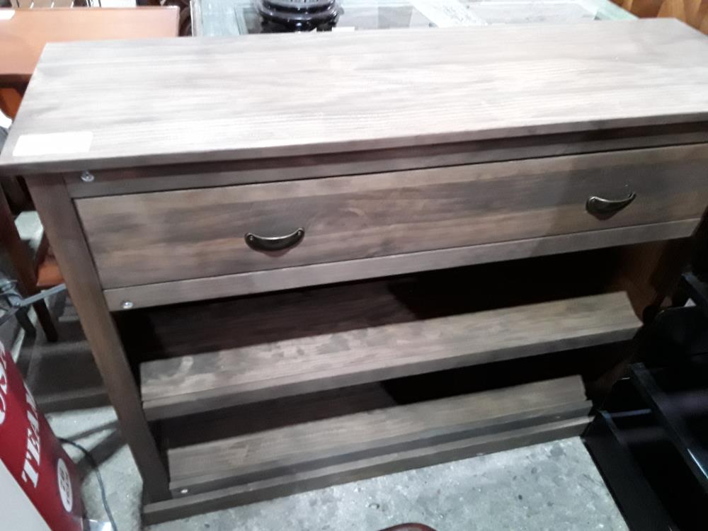 CONSOLE BOIS 1 TIROIR 1  ETAGERE 110/35CM