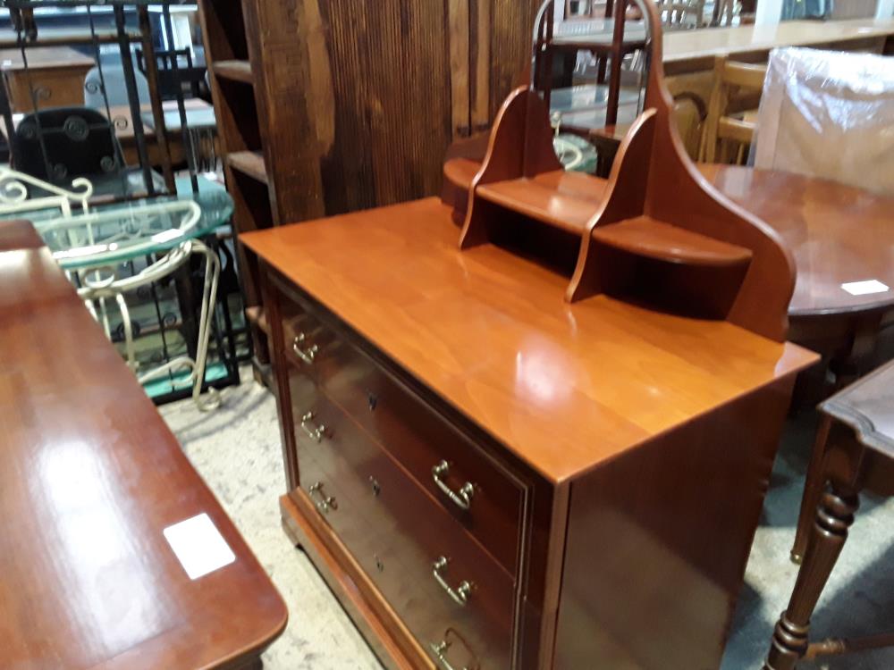 COMMODE FACON MERISIER 3T AVEC COIFFEUSEM MIROIR 