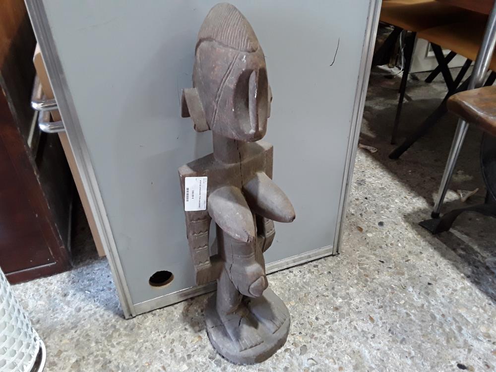 STATUE AFRICAINE 77CM ANCIENNE