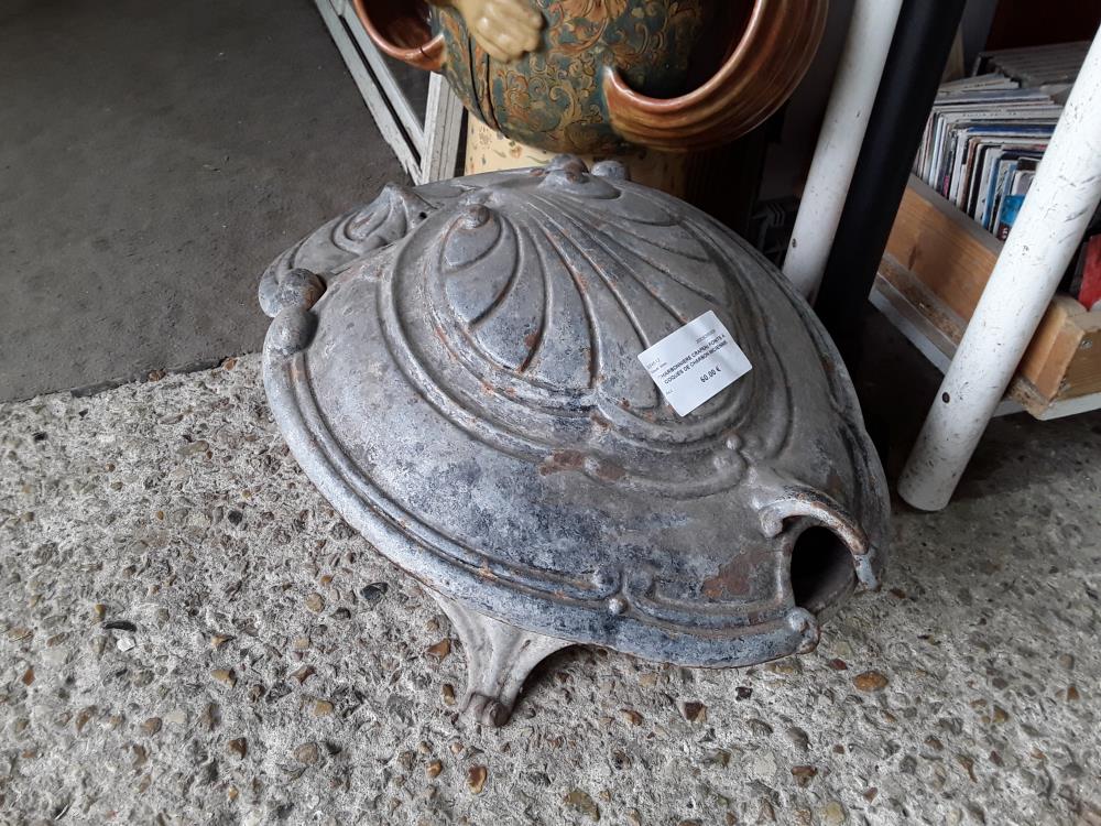 CHARBONNIERE CRAPEAU FONTE A COQUES DE CHARBON ANCIENNE 
