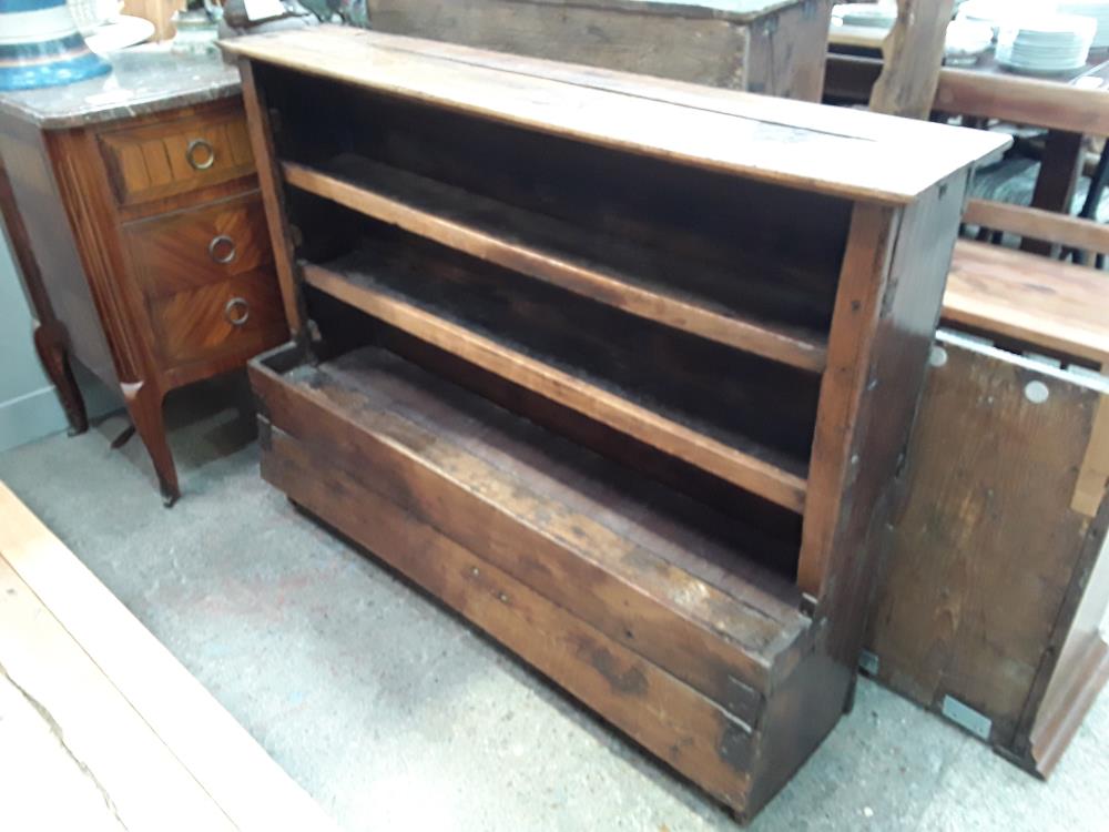 VAISSELIER 130X100 CM 1 ABATTANT EN BAS ANCIEN