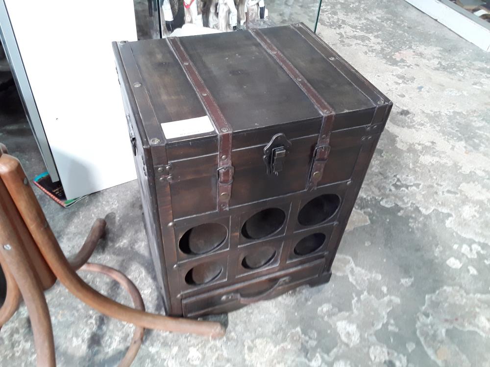 BAR 43/35CM/58CM 1 ABATTANT 1 TIROIR 6 RANGEMENTS BOUTEUILLES